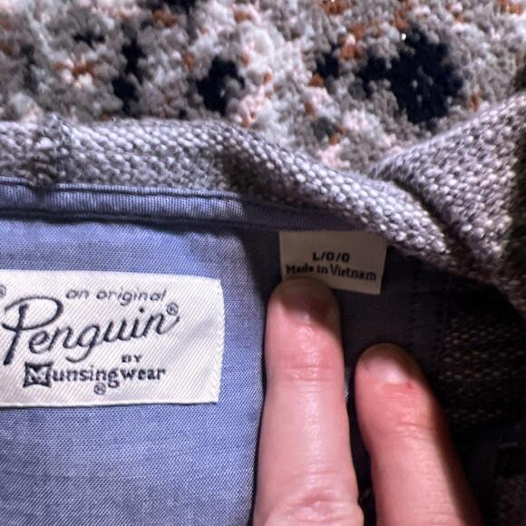 Original Penguin by Munsingwear Mens Front Zip Plaid Jacket Small, Multi Color - Picture 4 of 5